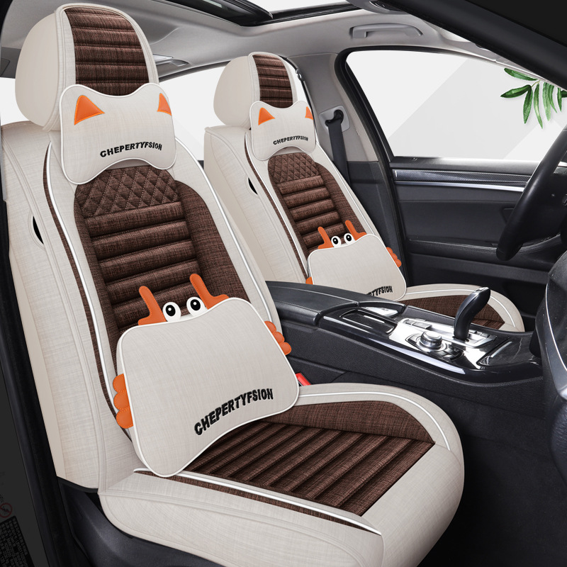 CNWAGNER Universal Leather Auto Car Seat Cover Full Seat Cover Cushion