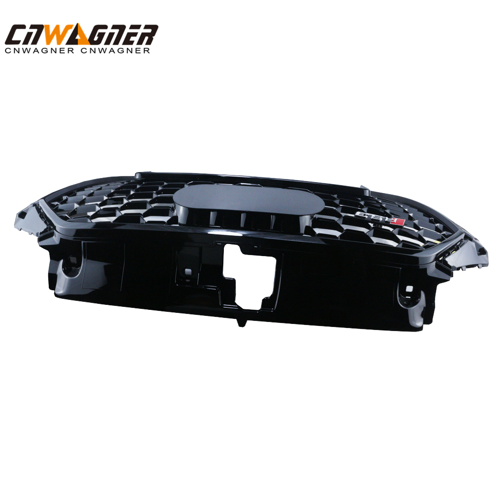 CNWAGNER Custom Glossy Black Car Grills Mesh Front Bumper Car Grille Mesh Front Car Grille Guard for Audi A3 2017
