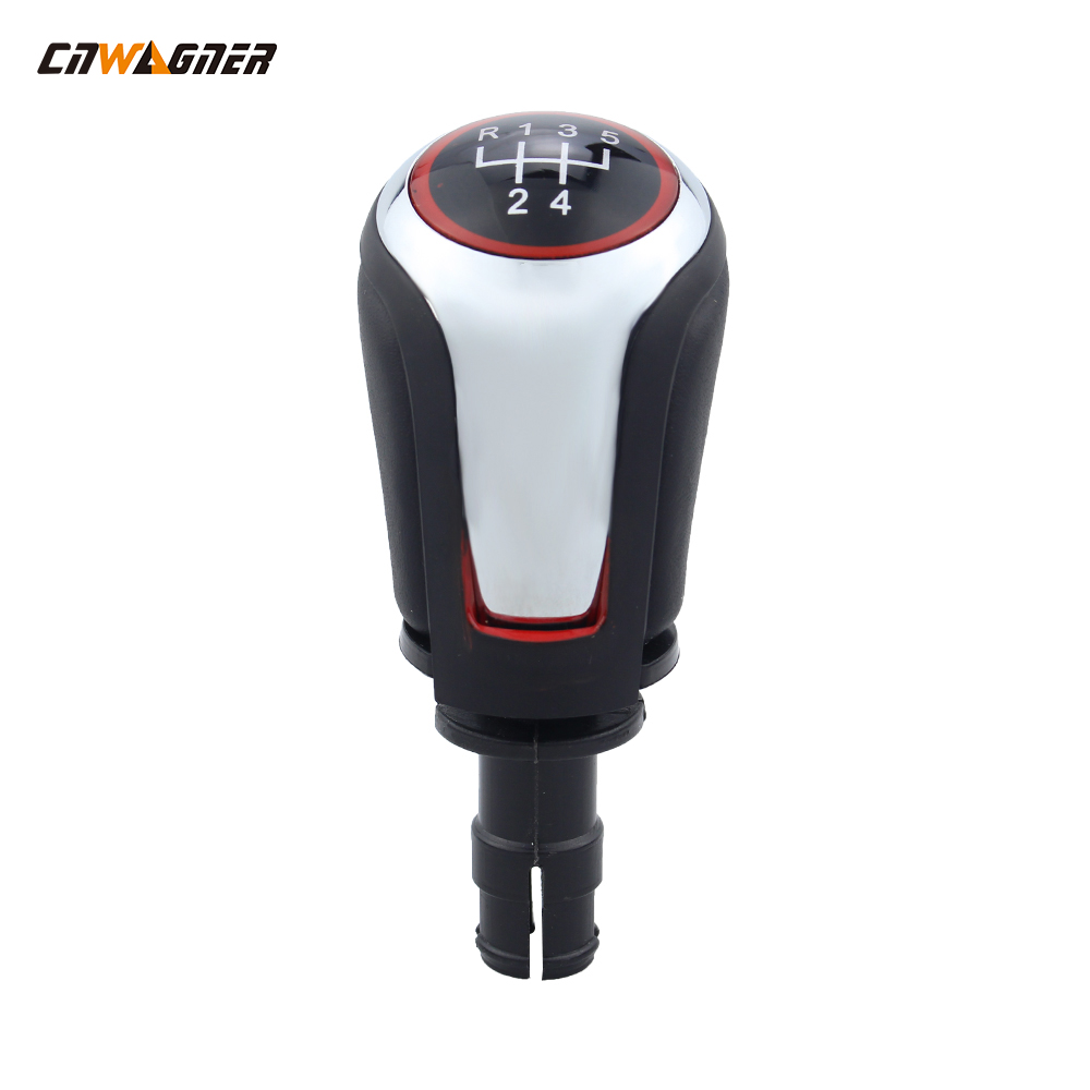 Best-selling Auto Parts 5/6 Gear Shift Manual Racing Steering Gear Knob Suitable for Golf 7 Bright Silver