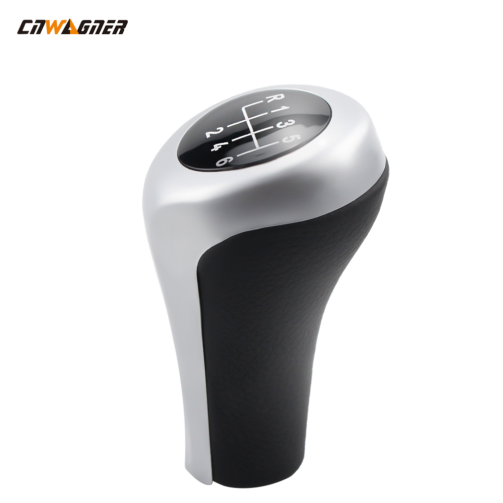 Gear Shift Knob For BMW E81 E82 E87 E46 E90 E91 E92 E60 E61 Car New Design Silver 5/6 Speed Knob