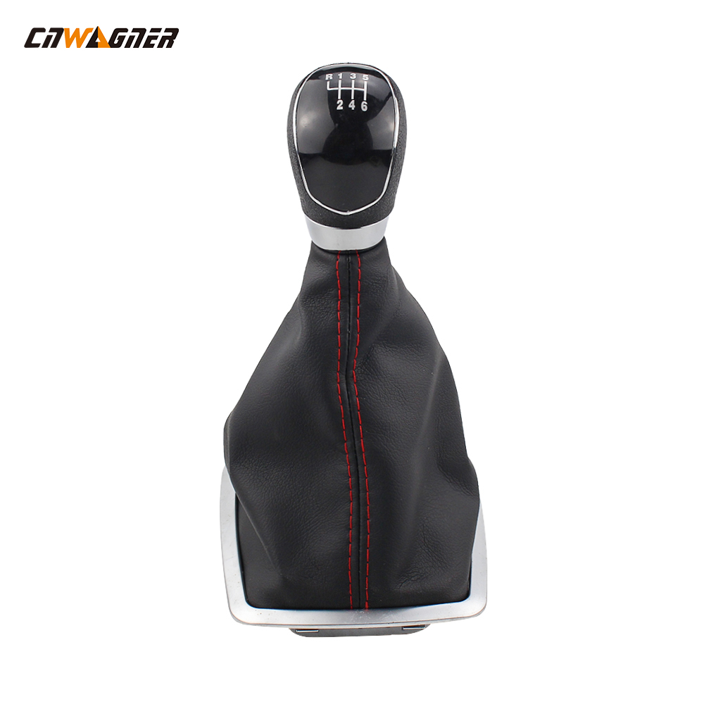 Best Selling Auto Parts Gearshift Manual Racing Steering Gear Knob Black And Red Suitable for Ford