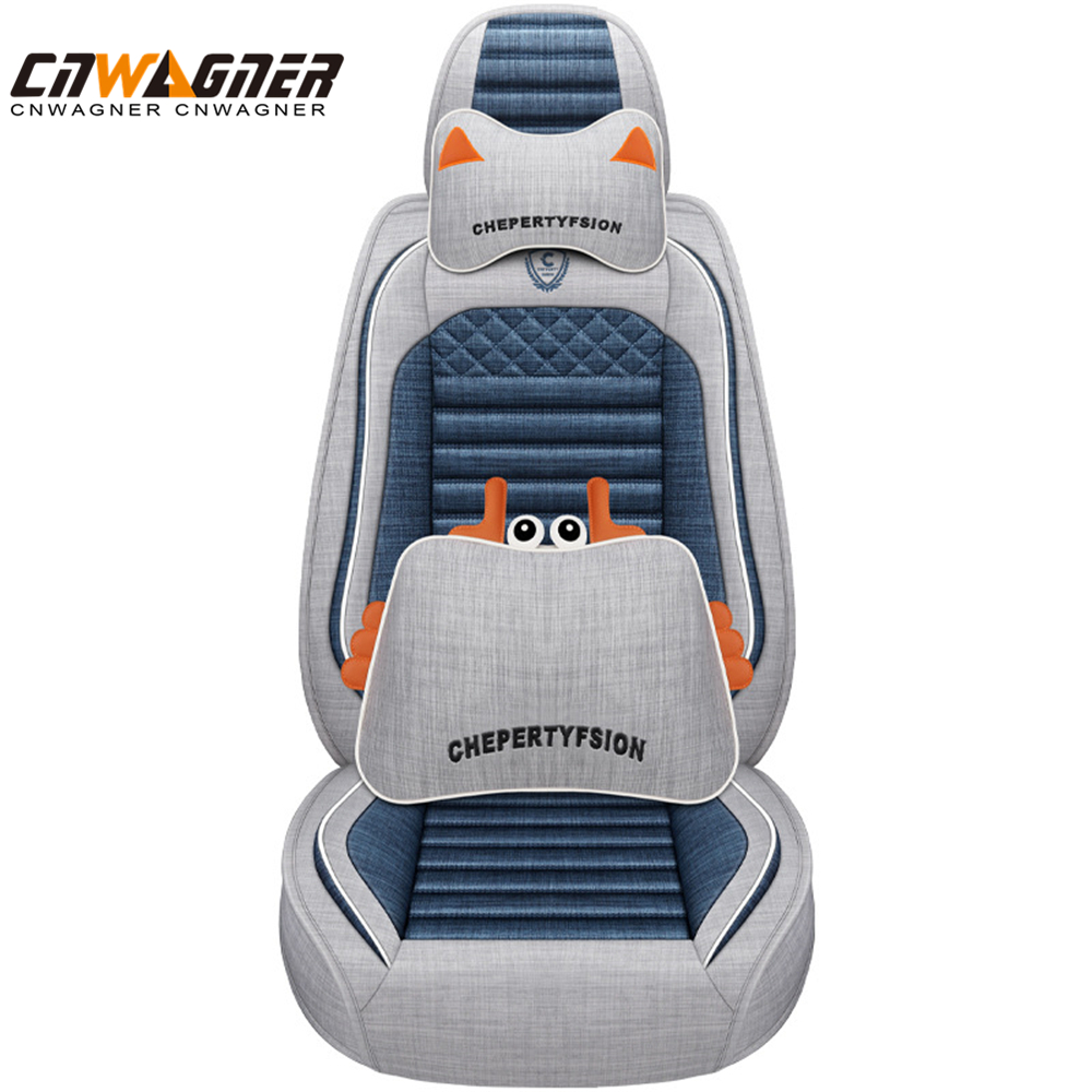 CNWAGNER Universal Leather Auto Car Seat Cover Full Seat Cover Cushion