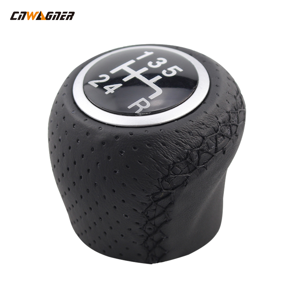Precise custom design is suitable for Knob 5/6 variable speed type automatic leather perforated automobile gear shift knob for Fiat